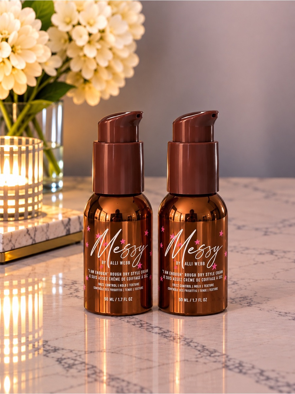 Messy by Alli Webb “I Am Enough” Rough Dry Style Cream – Bundle of 2